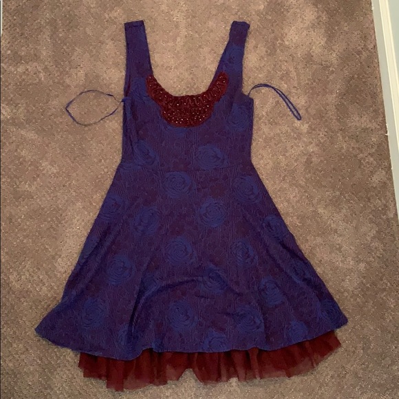 Free People Purple Tulle Dress - Picture 2 of 2